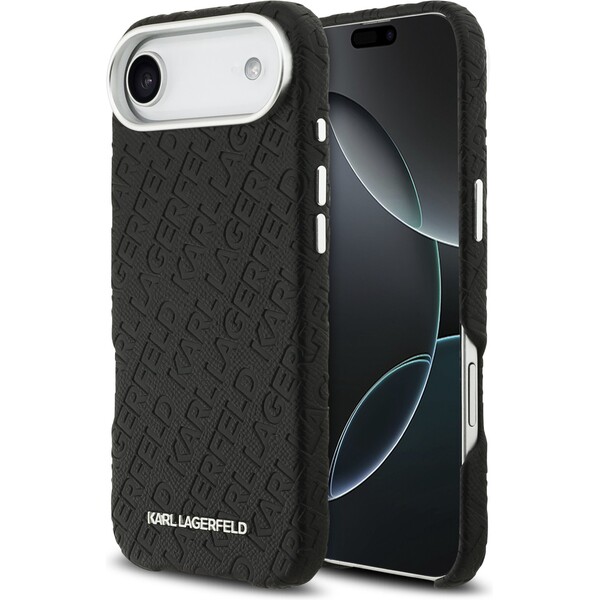 E-shop Karl Lagerfeld Grained PU Repeated Logo MagSafe kryt iPhone Air čierny