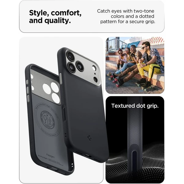 Spigen Nano Pop MagSafe kryt iPhone 17 Pro Max black sesame - Puzdra - Obrázok 5562381477154aafbc9998f740f2dcb0