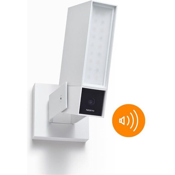 Netatmo Smart Outdoor Camera with Siren inteligentná vonkajšia kamera biela