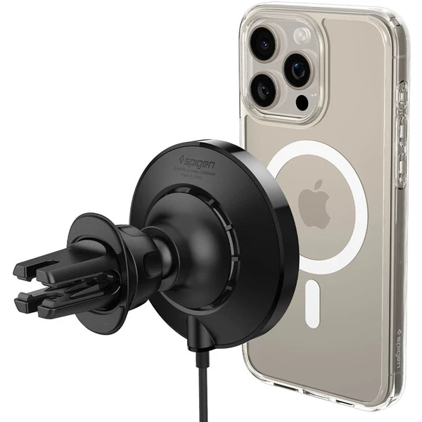 Spigen OneTap Pro 3 Cryomax Air Vent MagSafe držiak do auta s chladením, čierny - Držiaky - Obrázok 5587510103234a4cb7f1b84985bb1b36