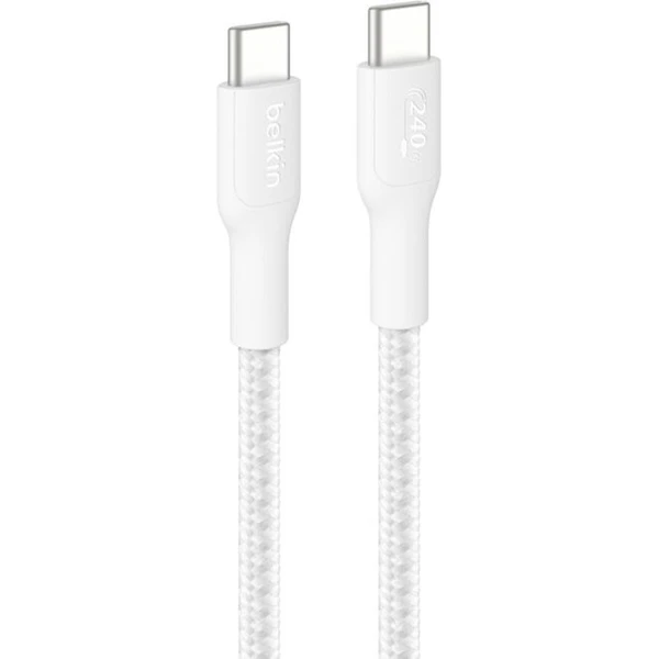 Belkin BOOST Charge PRO USB-C/USB-C napájací kábel 240W 1m biely - Káble a redukcie - Hlavný obrázok