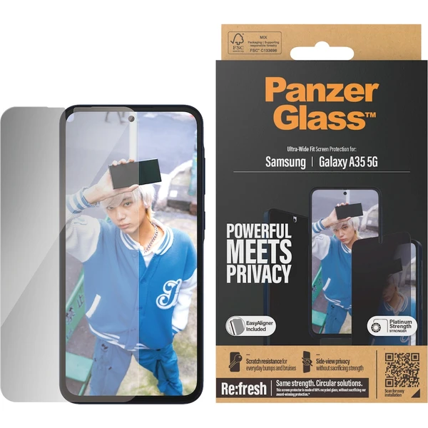 PanzerGlass Privacy Samsung Galaxy A35 5G - Ochranné fólie a sklo - Obrázok 55G3000P01