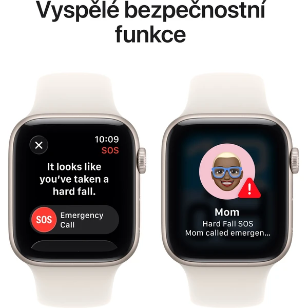 Apple Watch SE 3 (2025) 40mm Hviezdne biely hliník s hviezdne bielym športovým remienkom S/M - Inteligentné hodinky - Obrázok 55PH000K01