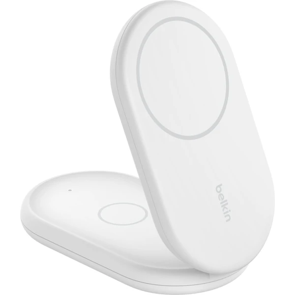 Belkin BOOST CHARGE Qi2 (MagSafe) 15W 2v1 skladacia nabíjačka biela - Nabíjačky - Obrázok 55S9000P01