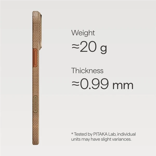 Pitaka Ultra-Slim Case MagSafe kryt iPhone 17 Pro Golden Glint - Puzdra - Obrázok 55a99ae5919940a1b710a3202a1a6807