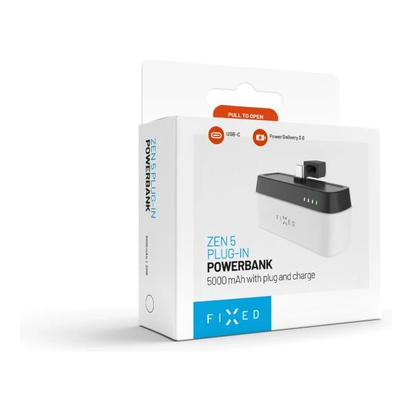 FIXED Zen 5 Plug-in PowerBank (PD) 20W, 5000 mAh biela - Powerbanky - Obrázok 55ab19ca99644fbfb4ba199e94c4cbef