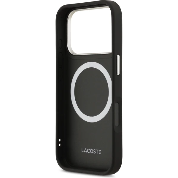 Lacoste PU Leather Champs Elysees MagSafe kryt iPhone 17 Pro čierny - Puzdra - Obrázok 55ba0a5a038243a289d505606b630216