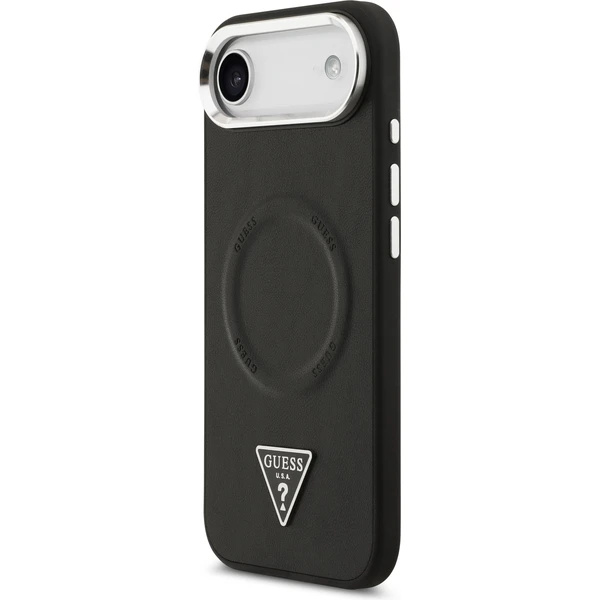 Guess PU Leather Triangle Logo MagSafe kryt iPhone Air čierny - Puzdra - Obrázok 55e9113f1a414edabd03cbb2cc5cd791