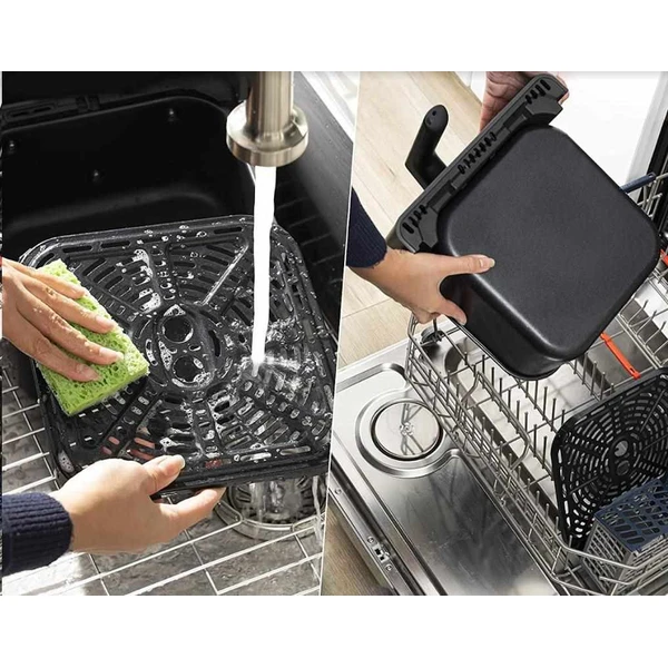 Cosori Dual Blaze 6,4 L SMART teplovzdušná fritéza + 5x špíz a gril. rošt šedá - Fritézy - Obrázok 56019fc4ad8c4271ac0e979b0d58e5c3
