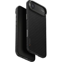 UNIQ Keva Edge MagClick MagSafe kryt iPhone Air Carbon Black - Puzdra