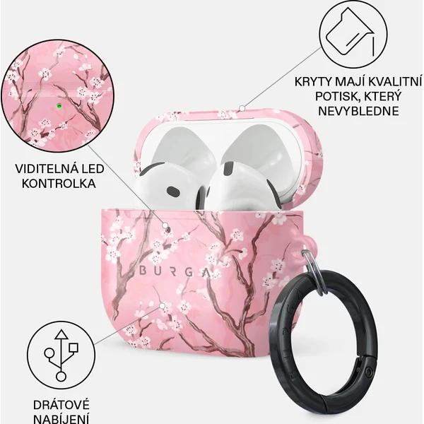 Burga puzdro pre Airpods 4 Sakura - Puzdra - Obrázok 561045ed034541e288d3de0ff68978d3
