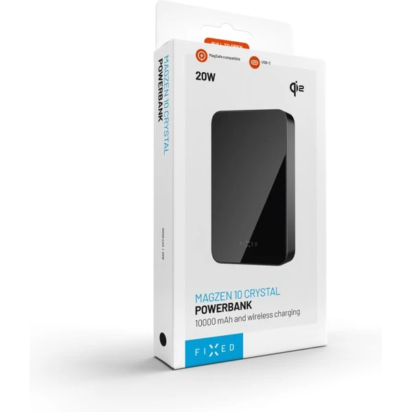 FIXED MagZen 10 Crystal MagSafe/Qi2 powerbanka, 10000mAh, čierna - Powerbanky - Obrázok 5618beaef9844918922912ce0ac5f21a