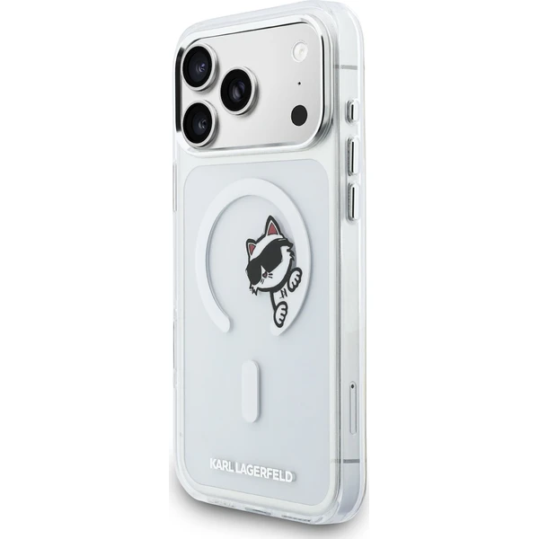 Karl Lagerfeld IML Choupette Peekaboo MagSafe kryt iPhone 17 Pro Max číry - Puzdra - Obrázok 564246e985dc49598c69766a3f7fa98c