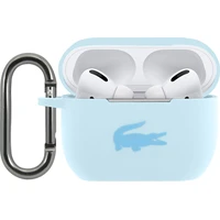 Lacoste Liquid Silicone Glossy Printing Logo puzdro AirPods Pro modré - Puzdra