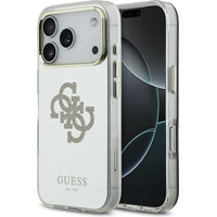 Guess PC/TPU Mirror 4G Glitter Logo MagSafe kryt iPhone 17 Pro Max zlatý - Puzdra