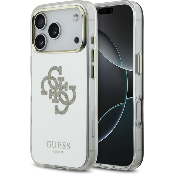 E-shop Guess PC/TPU Mirror 4G Glitter Logo MagSafe kryt iPhone 17 Pro Max zlatý
