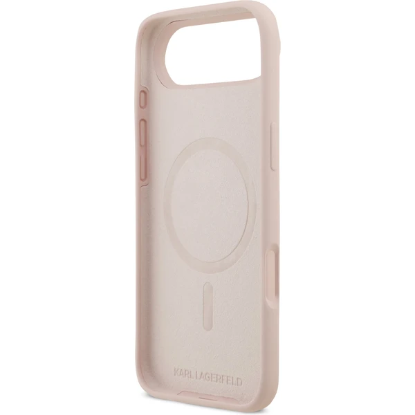 Karl Lagerfeld Liquid Silicone Karl a Choupette MagSafe kryt iPhone Air ružový - Puzdra - Obrázok 567a8dbd27f640149896ec8e5f14d821