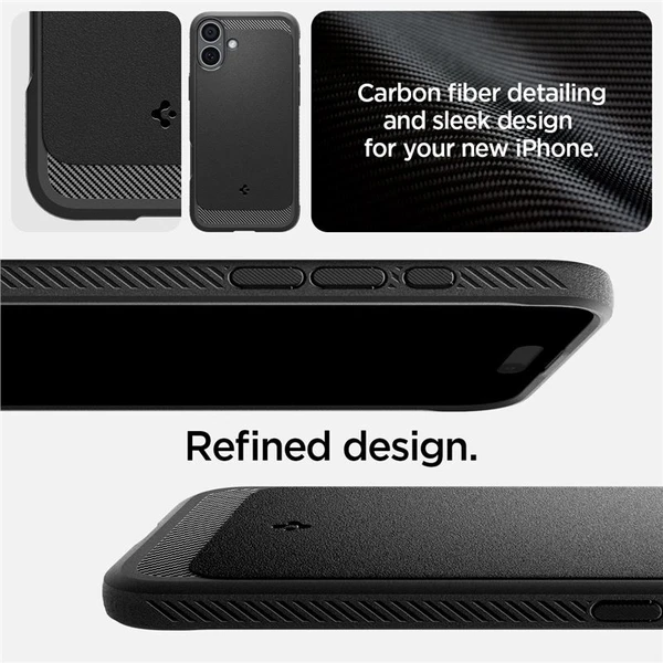 Spigen Rugged Armor MagSafe kryt iPhone 16 matte black - Puzdra - Obrázok 567ab0dd3eb3480eadac0e7d66703bf0
