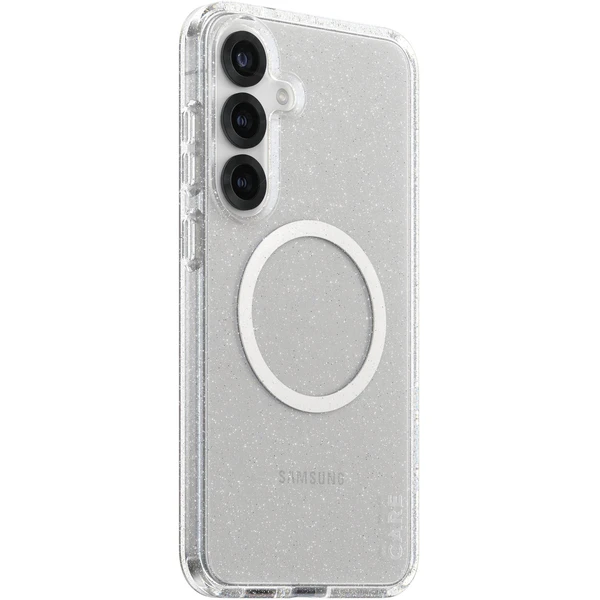 PanzerGlass® CARE kryt Samsung Galaxy S25+ Star Lit trblietavý/biely QI - Puzdra - Hlavný obrázok