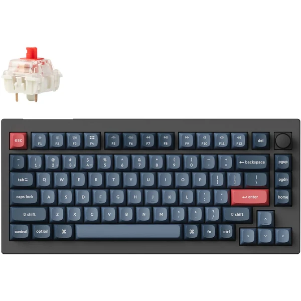Keychron V1 Max herná klávesnica (US) čierna - Klávesnice - Hlavný obrázok