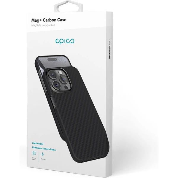 Epico Mag+ Carbon Case pre iPhone 15 Pro Max čierny - Puzdra - Obrázok 56Q3000J01