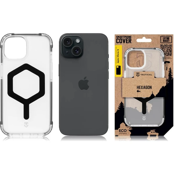 Tactical MagForce Hexagon kryt Apple iPhone 15 čierny - Puzdra - Obrázok 56ca623b1d4346cb973dd3dc9308252b