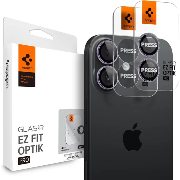 Spigen Glass TR EZ Fit Optik Pro skla iPhone 17 purple (2 ks) - Ochranné fólie a sklo - Hlavný obrázok