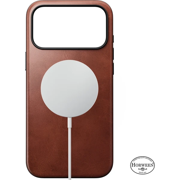 Nomad Modern Leather (Horween) MagSafe kožený kryt iPhone 18 Pro Max Olde Dublin - Puzdra - Obrázok 56e712cf0b8b4720815d4aadf06ddb7c