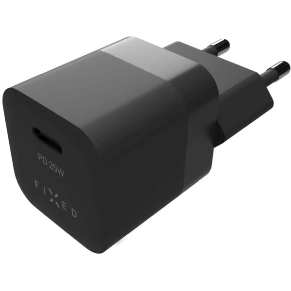 FIXED Mini nabíjačka s USB-C výstupom a podporou PD 25W čierna - Nabíjačky - Obrázok 56f7326f469646a9adec2da47ad6a2a2