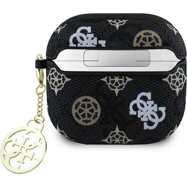 Guess PU 4G Peony Charm puzdro AirPods 4 čierne - Puzdra - Obrázok 56fc6c76eaf3436fa4980f2054f06f80