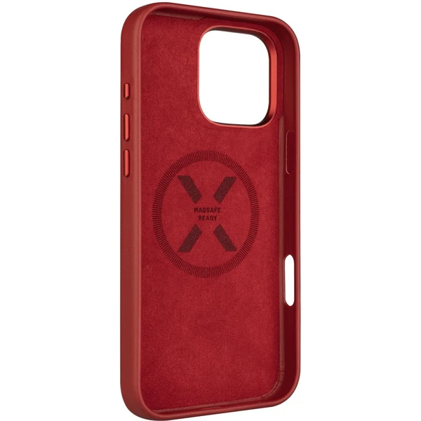 FIXED MagLeather kožený kryt s MagSafe Apple iPhone 16 Pro Max červený - Puzdra - Obrázok 5711077cb04f43faac6aa48a7aae9ce2