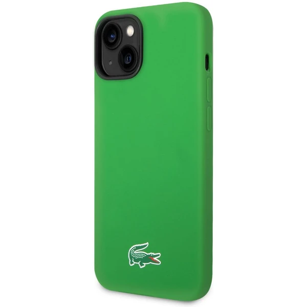 Lacoste Liquid Silicone Microfiber Croc Logo MagSafe kryt iPhone 13/14/15 zelený - Puzdra - Obrázok 5716e79d504d4c9db4d262a68cec68dd