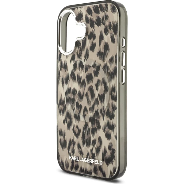 Karl Lagerfeld IML Leopard MagSafe Zadný Kryt pre iPhone 17 hnedý - Puzdra - Obrázok 57250dc5400d4509ae9b20a0ef68a13c