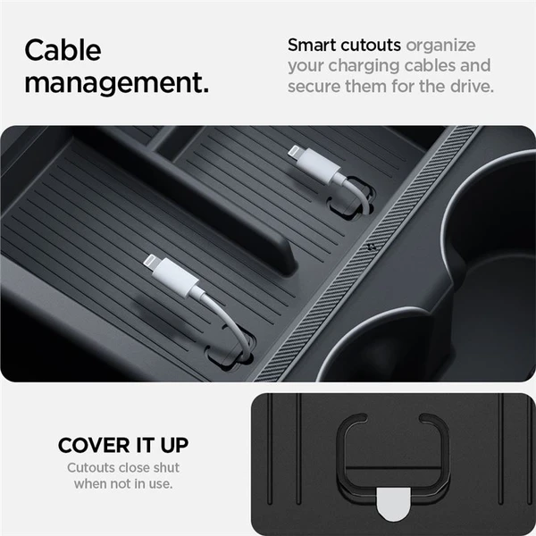 Spigen Console Organizer (Bottom) organizér Tesla Model 3 2024 čierny - Vychytávky - Obrázok 574484cb000b45a89994ee92daa46221