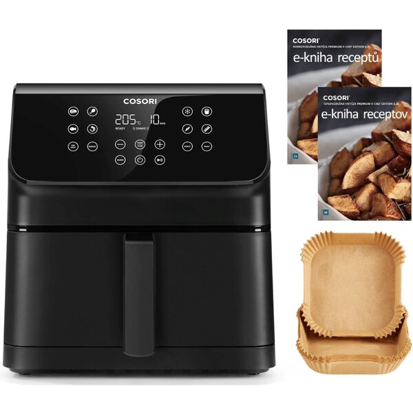 Cosori P651 PREMIUM II Chef edition 6,2l teplovzdušná fritéza čierna