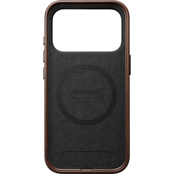 Nomad Traditional Leather (Horween) MagSafe kožený kryt iPhone 18 Pro Rustic Brown - Puzdra - Obrázok 5784c7d7940945efa34393b76fd61f8a