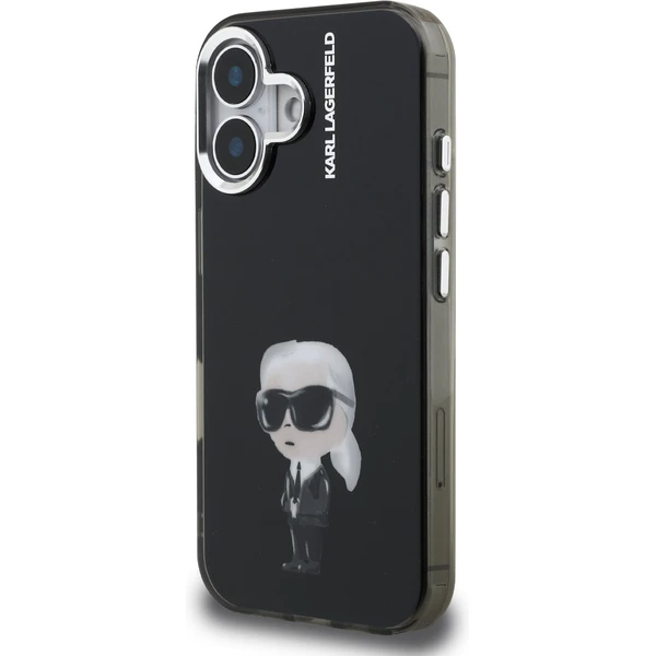 Karl Lagerfeld IML Aquarelle Karl kryt iPhone 16 čierny - Puzdra - Obrázok 57a5d658a3334705ac907bd48e7c926f