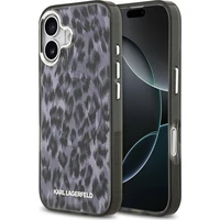 Karl Lagerfeld IML Leopard MagSafe kryt iPhone 17 sivý - Puzdra
