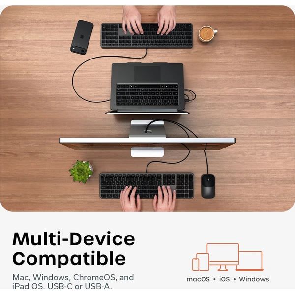 Satechi Slim CLX3 Wired Combo (Keyboard and Mouse) - US English - Space Black - Klávesnicové sety - Obrázok 57cdf6e1d42e42e0850e51a1d3d3eeba