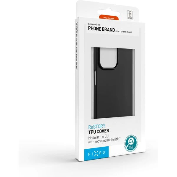 FIXED ReStory TPU recyklovaný kryt Apple iPhone 14 čierny - Puzdra - Obrázok 57edd5b4d3104041994eabfeab30e881