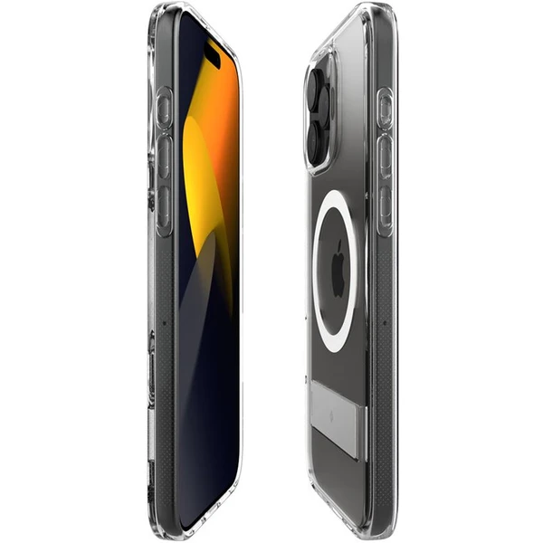 Spigen Caseology Capella MagSafe Kickstand kryt iPhone 16 Pro Max clear white silver - Puzdra - Obrázok 580035bd339845c181a4b4c01dd45601