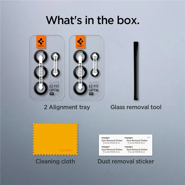 Spigen Glass EZ Fit Optik Pro 2 Pack sada skiel Samsung Galaxy S23/S23+/S24 - Ochranné fólie a sklo - Obrázok 5821000J01