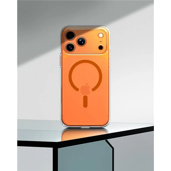 Spigen Ultra Hybrid MagSafe kryt iPhone 17 Pro Max clear orange - Puzdra - Obrázok 5830f38f48f64d7e853093bdd8e6bcc5