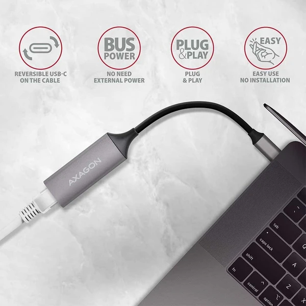AXAGON ADETRC USB C 3.2 Gen 1 - Sieťové karty - Obrázok 583V000501