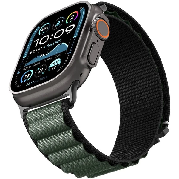 Spigen Fabric Band (hook) remienok Apple Watch 49/46/45/44mm čierny/zelený - Remienky - Obrázok 58543293d6194583b576f8f8ea1be10e