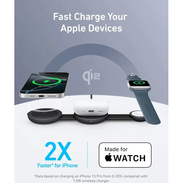 Anker MagGo B25M8 3v1 MagSafe nabíjačka (15W) čierna - Nabíjačky - Obrázok 5861c89d95ee4e64b3f092d71161ba0b