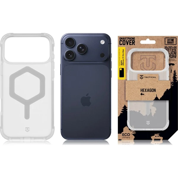 Tactical MagForce Hexagon kryt Apple iPhone 17 Pro Max biely - Puzdra - Obrázok 5862c8dd9a8643d59068f709621a5d06