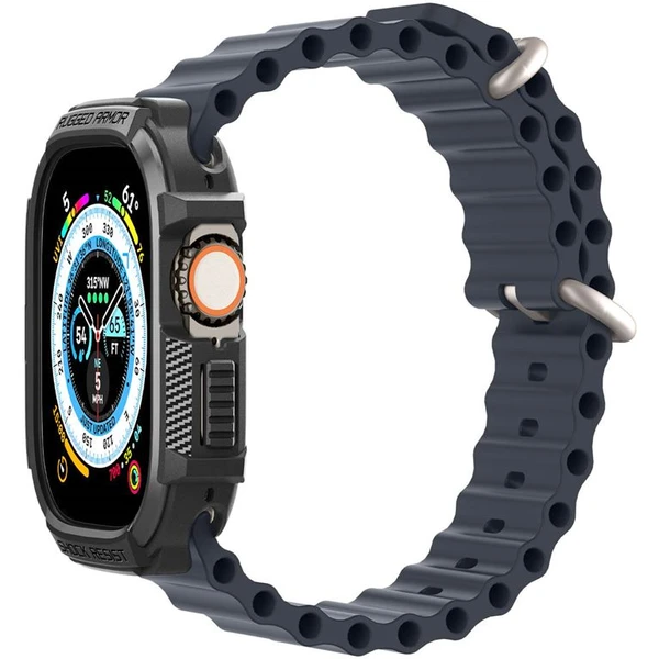 Spigen Rugged Armor kryt Apple Watch Ultra 3/2/1 (49mm) čierny - Puzdra - Obrázok 587763e4199b4be0a72a4f20ac125bee