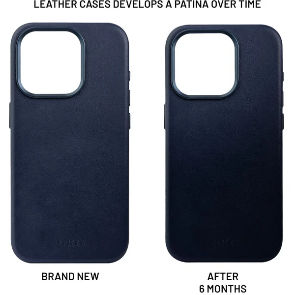 FIXED MagLeather kožený kryt s MagSafe Apple iPhone 16 Pro modrý - Puzdra - Obrázok 58785404a5144cc69be11ce87509acd7