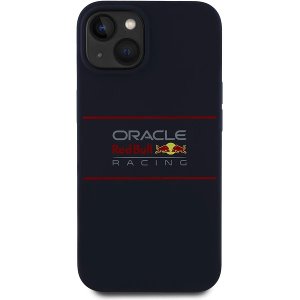 Oracle Red Bull Racing Silicone Horizontal Logo MagSafe kryt iPhone 15 modrý - Puzdra - Obrázok 58837be06e1c4fe2b111a15d6f6554d4